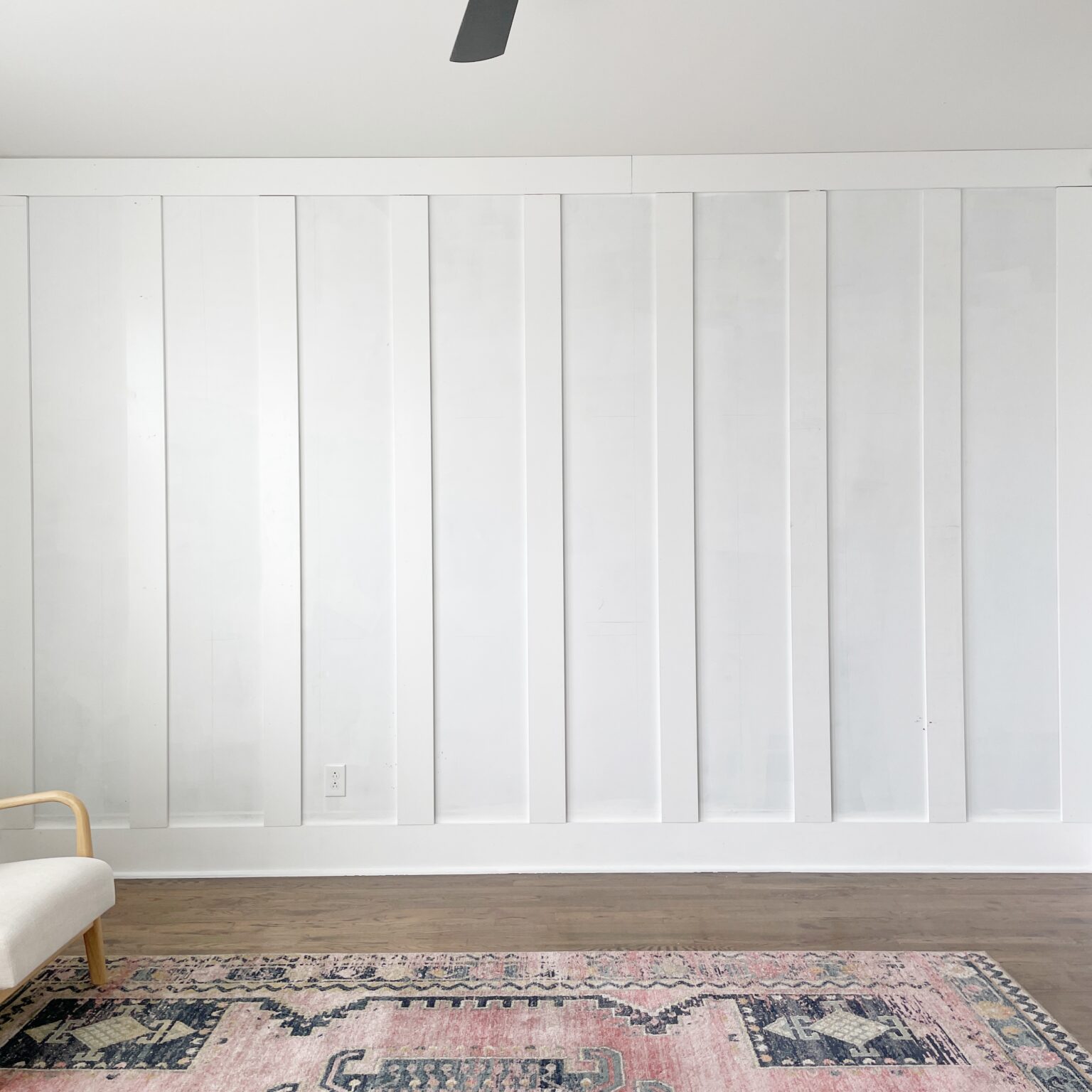 Recessed Wainscoting Panels: Diy Living Room Wall 