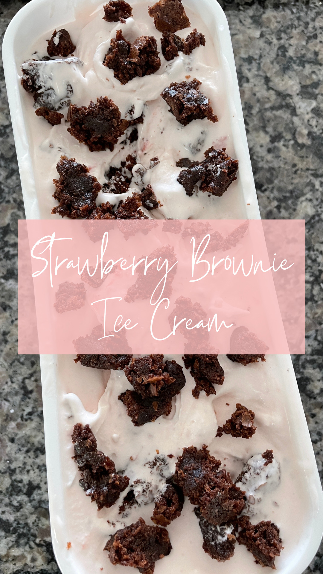 Strawberry Brownie Ice Cream Our Aesthetic Abode