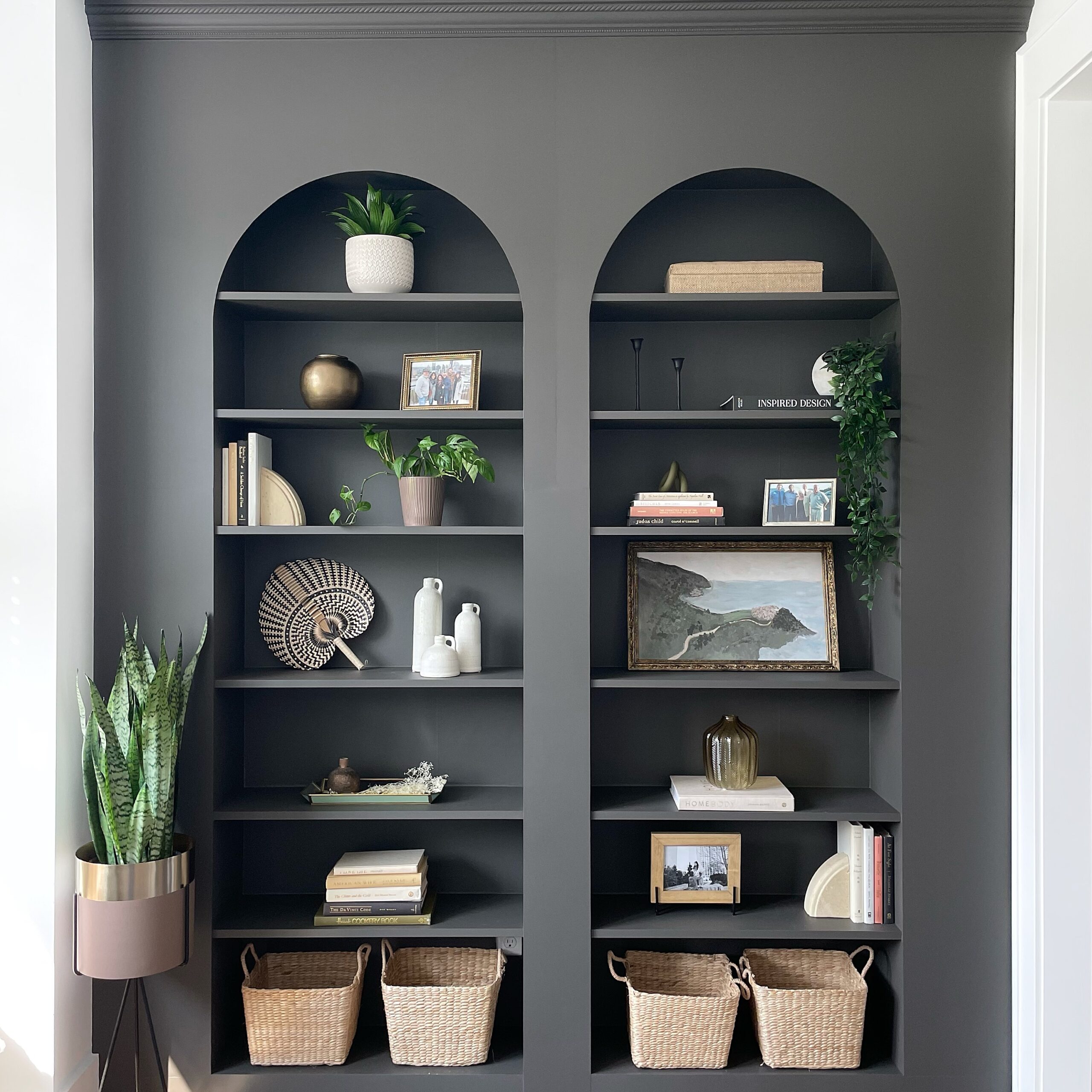 Aesthetic Storage Baskets for BILLY Bookcase Shelves