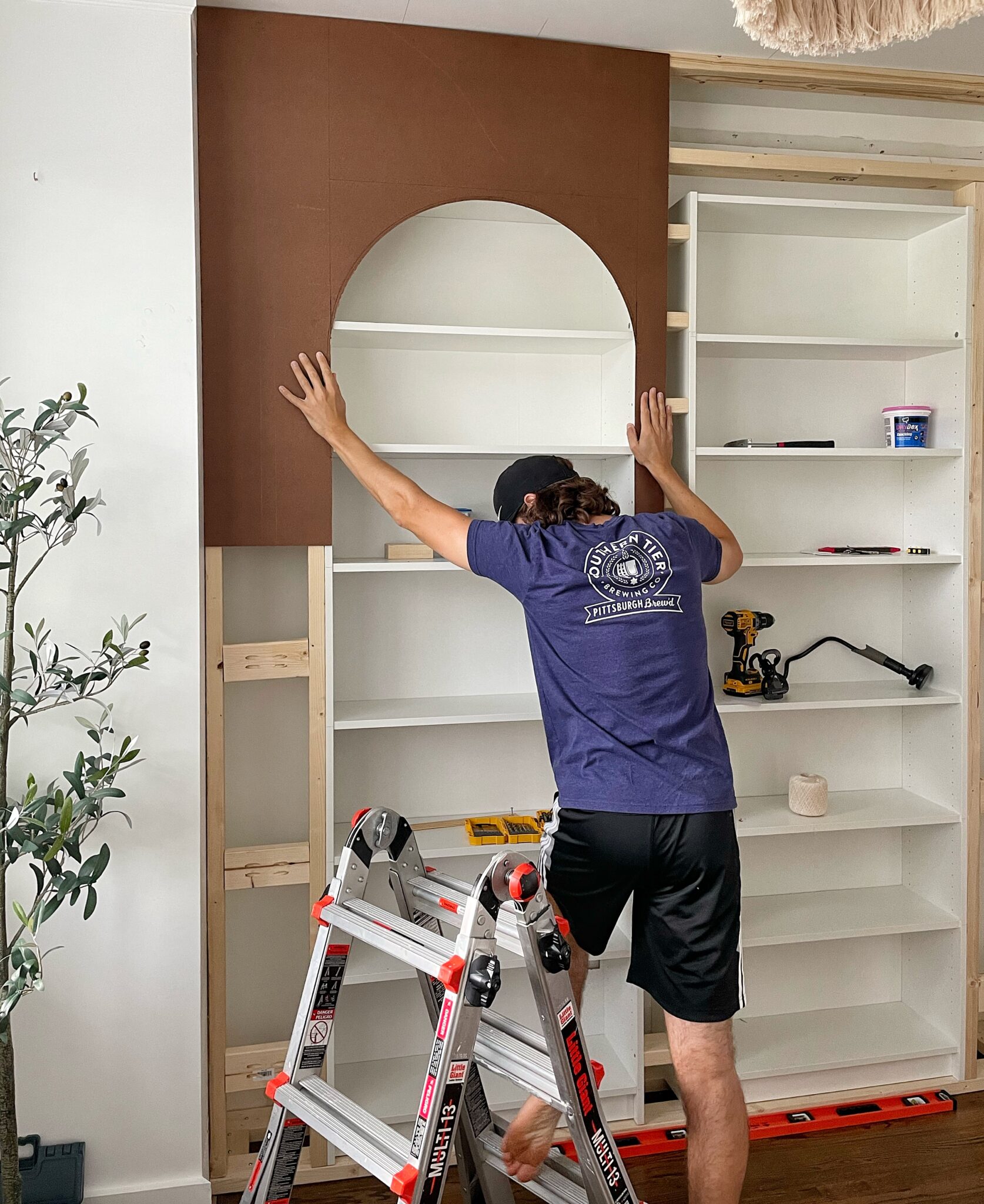 Arched Ikea Billy Bookcase Hack (StepbyStep) Our Aesthetic Abode