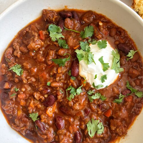 slow cooker sweet and spicy chili recipe