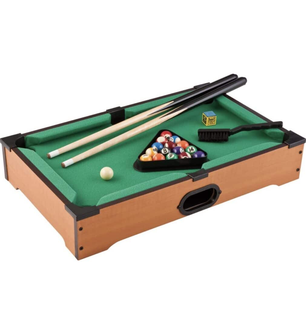 tabletop pool game for cats