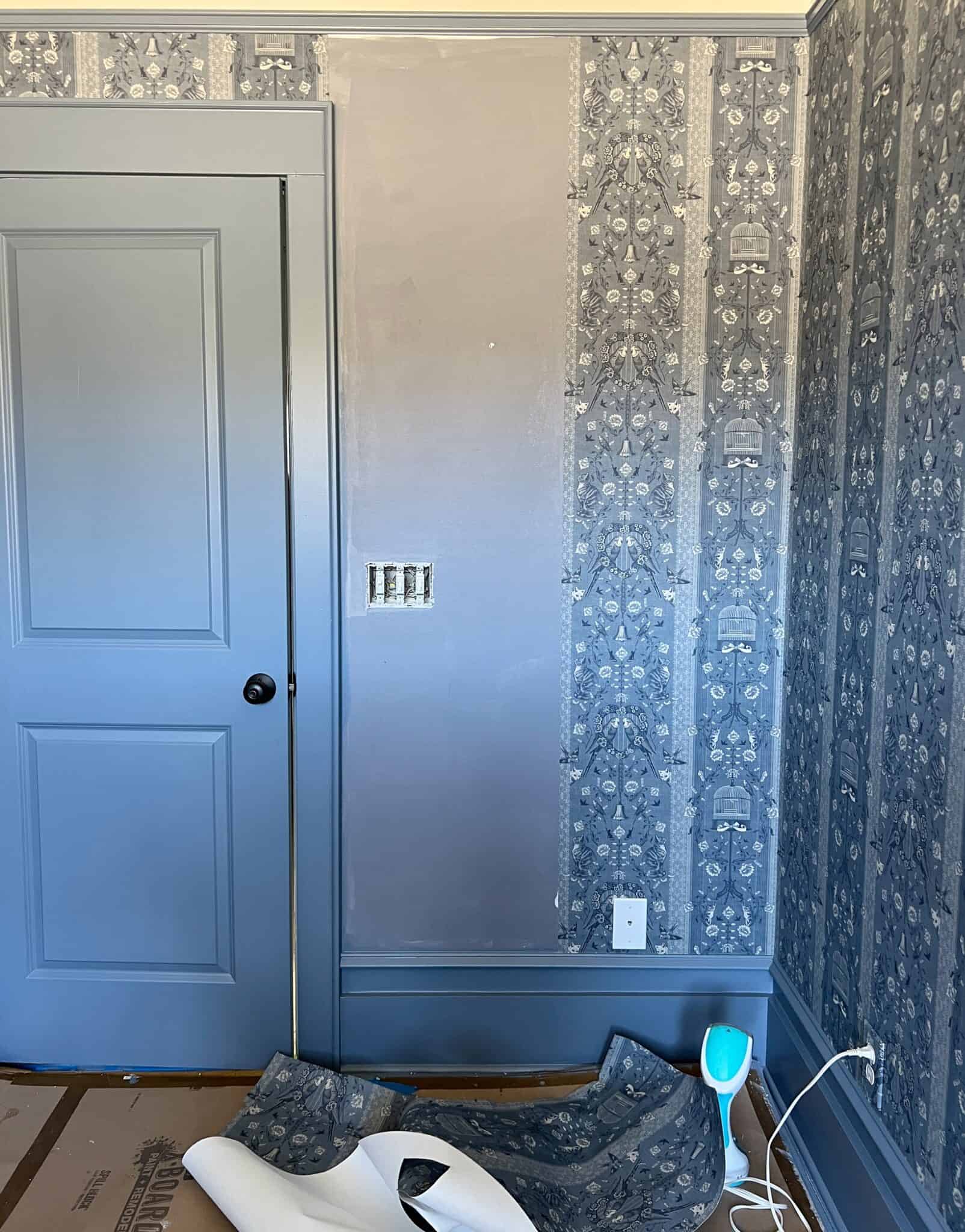 How to Hang Traditional Wallpaper (StepbyStep) Our Aesthetic Abode