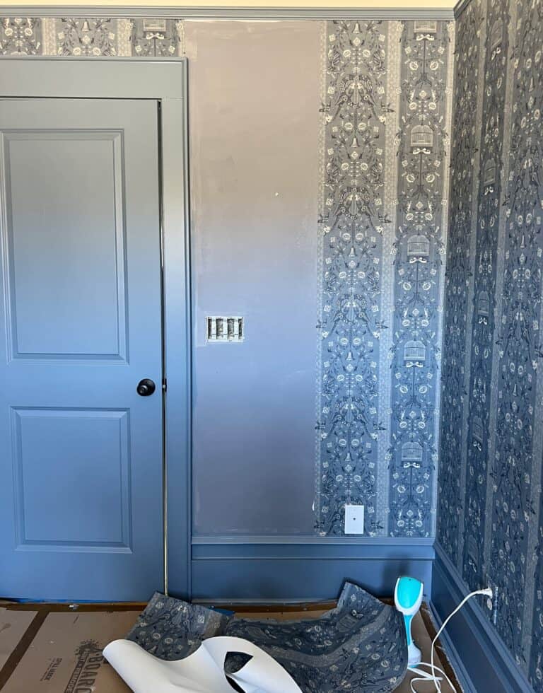 How to Hang Traditional Wallpaper (StepbyStep) Our Aesthetic Abode