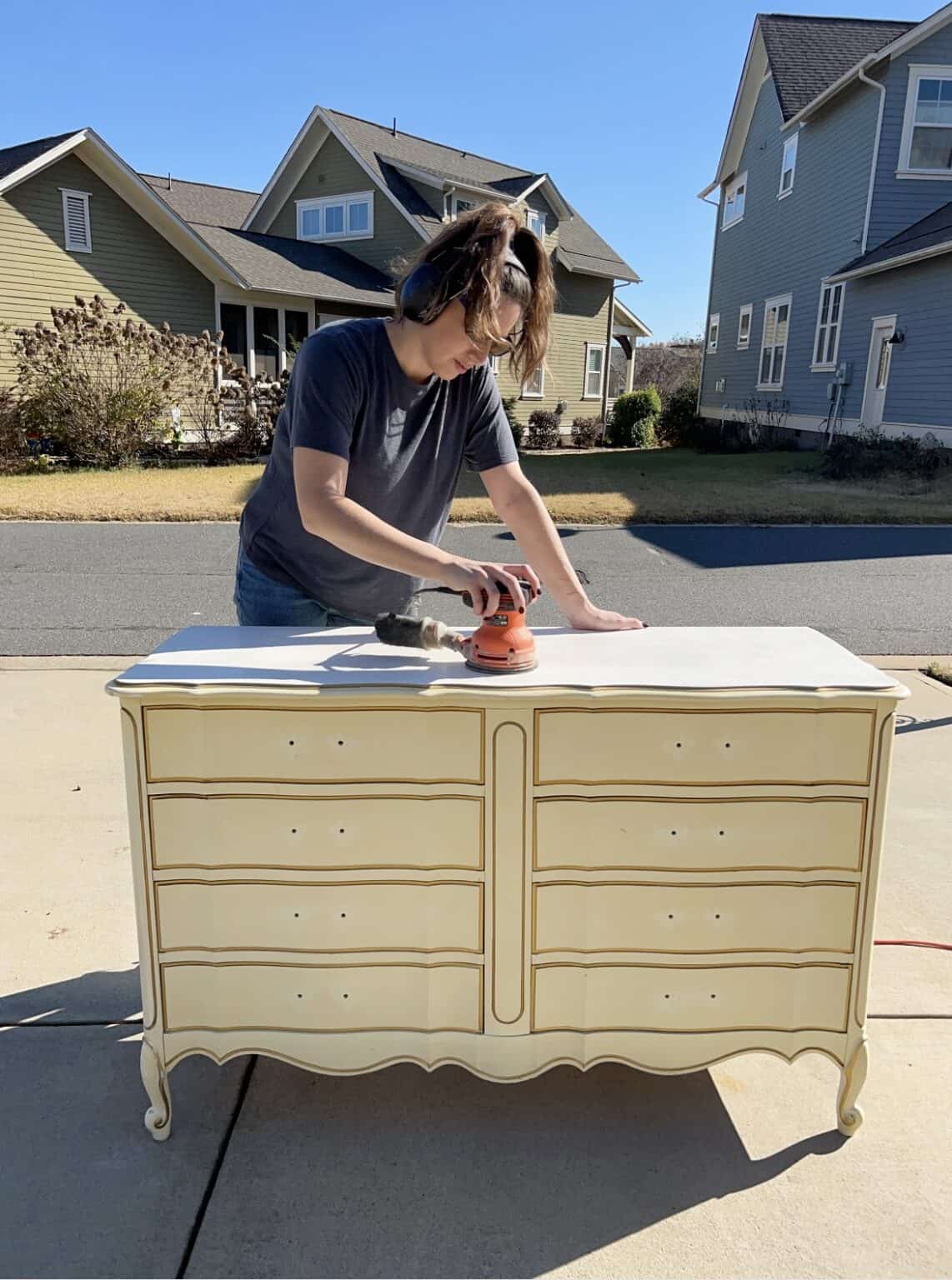 DIY Black Dresser Makeover (French Provincial) Our Aesthetic Abode