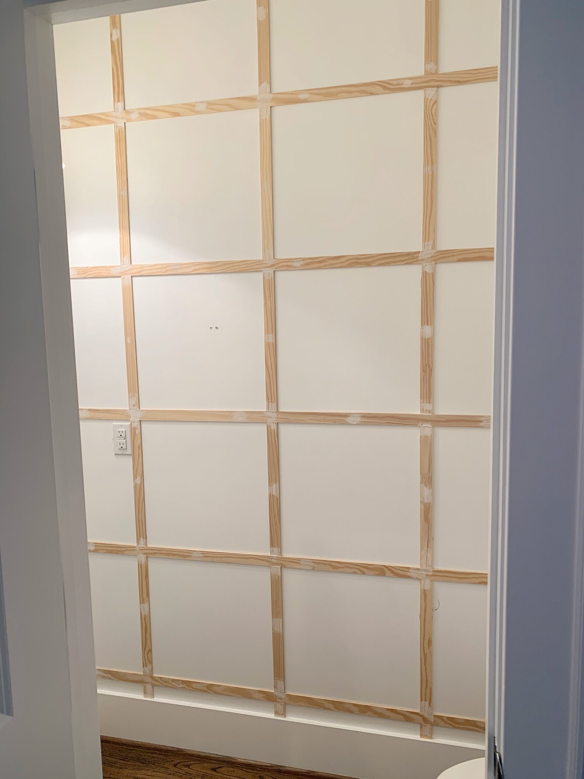 Easy DIY Grid Accent Wall (Step-by-Step Tutorial)