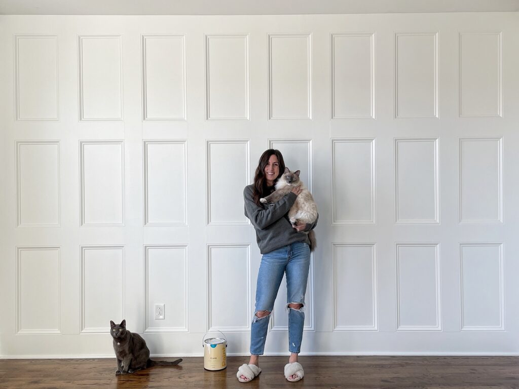 Recessed Wainscoting Panels: DIY Living Room Wall