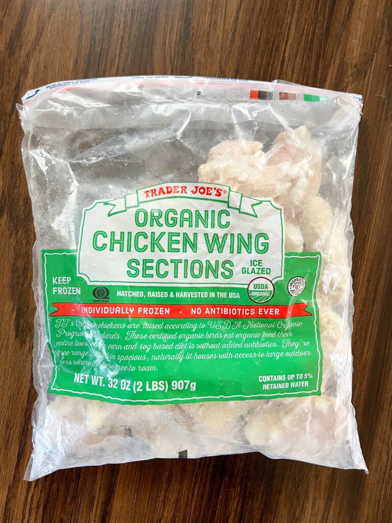 Trader Joes organic chicken wing sections