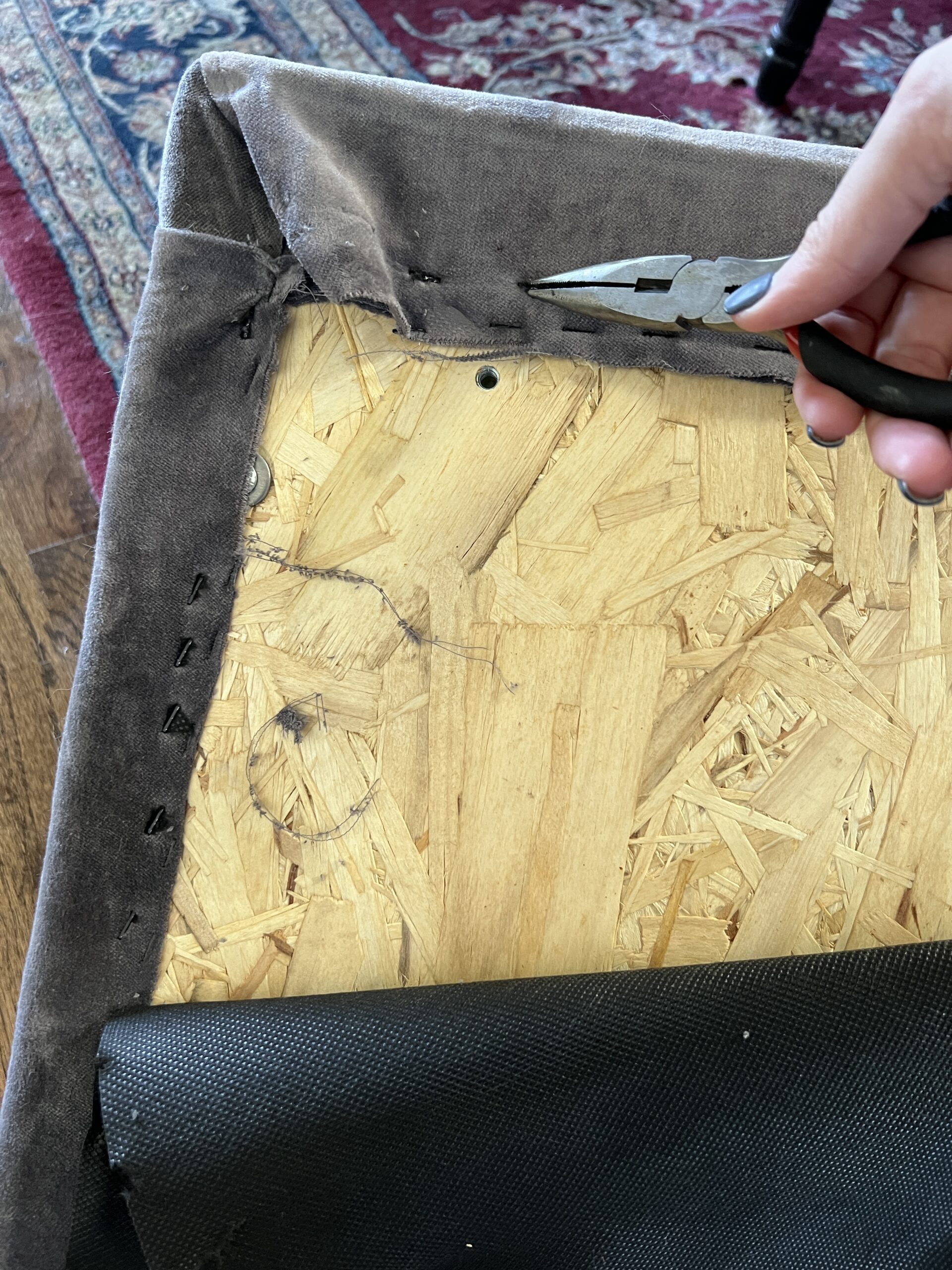 DIY Chair Makeover How to Reupholster the Seat Our Aesthetic Abode