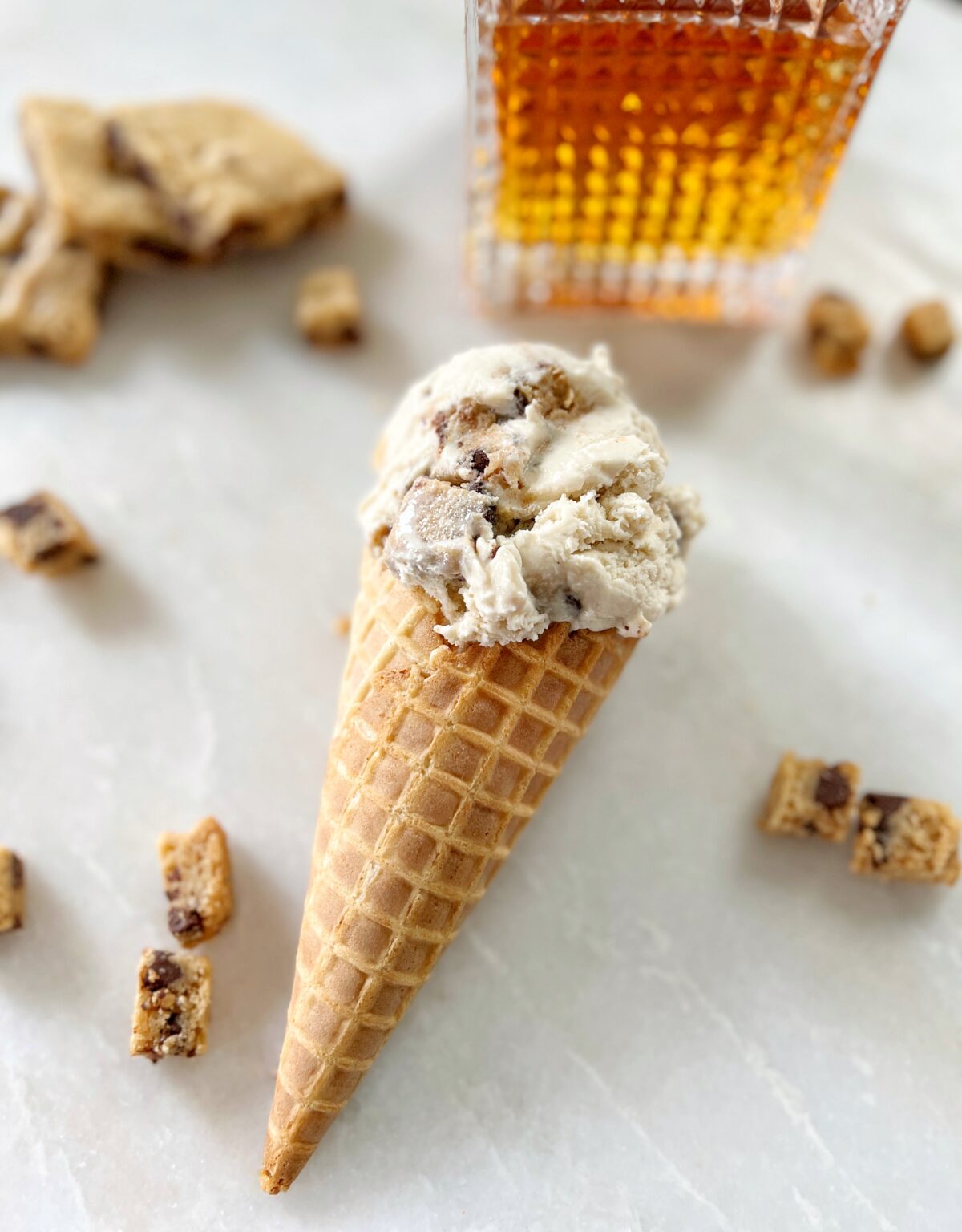 Homemade Bourbon Ice Cream Recipe with Blondies Our Aesthetic Abode