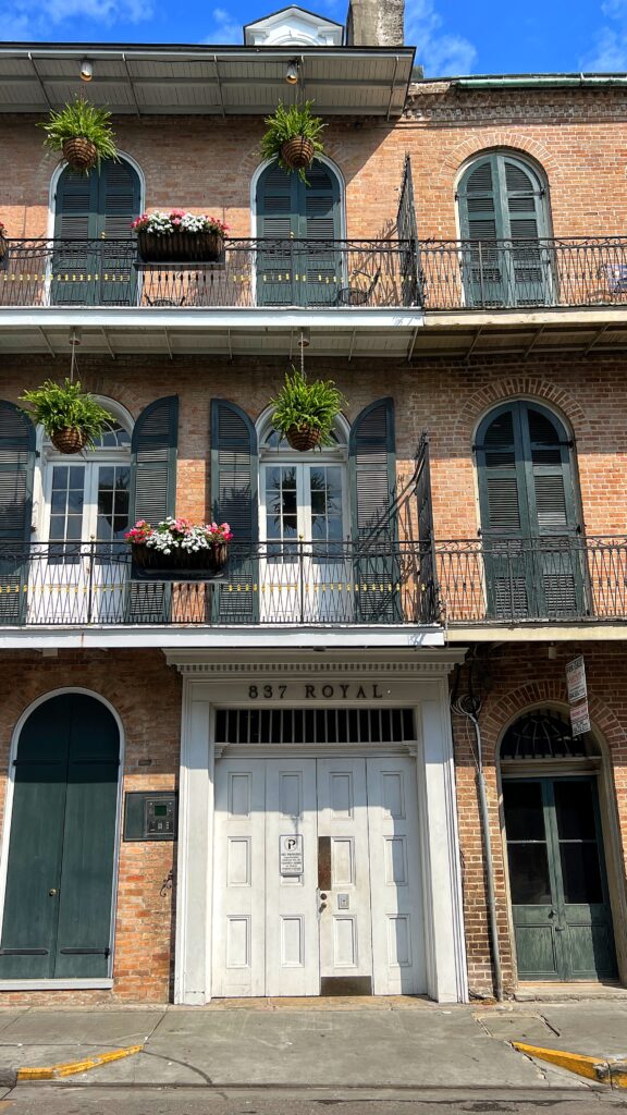 beautiful brick home on royal st New Orleans