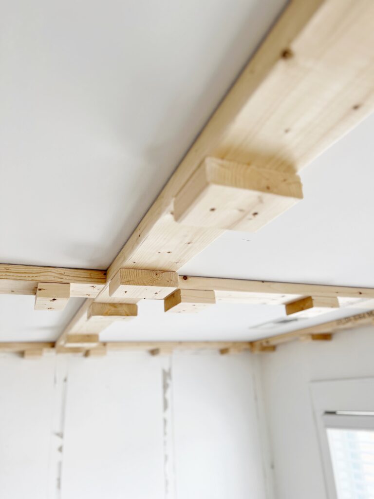 how to add coffered ceiling