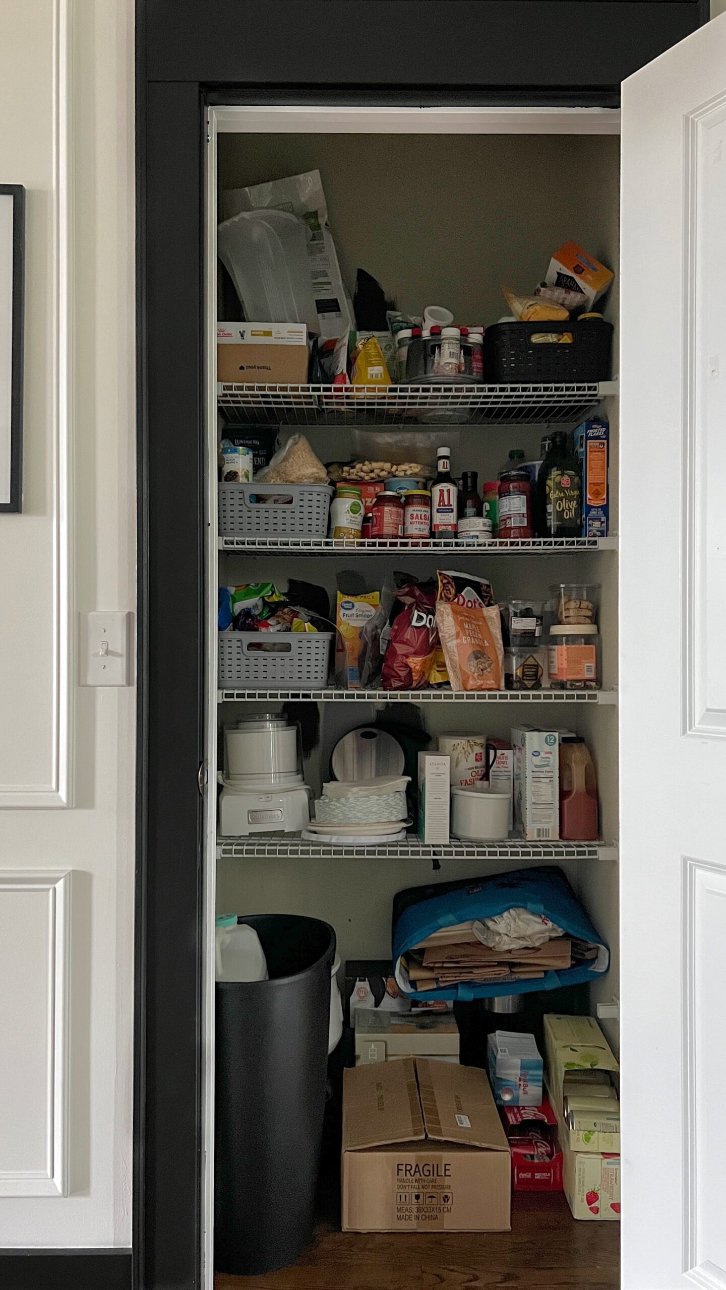 a small closet pantry makeover before photo