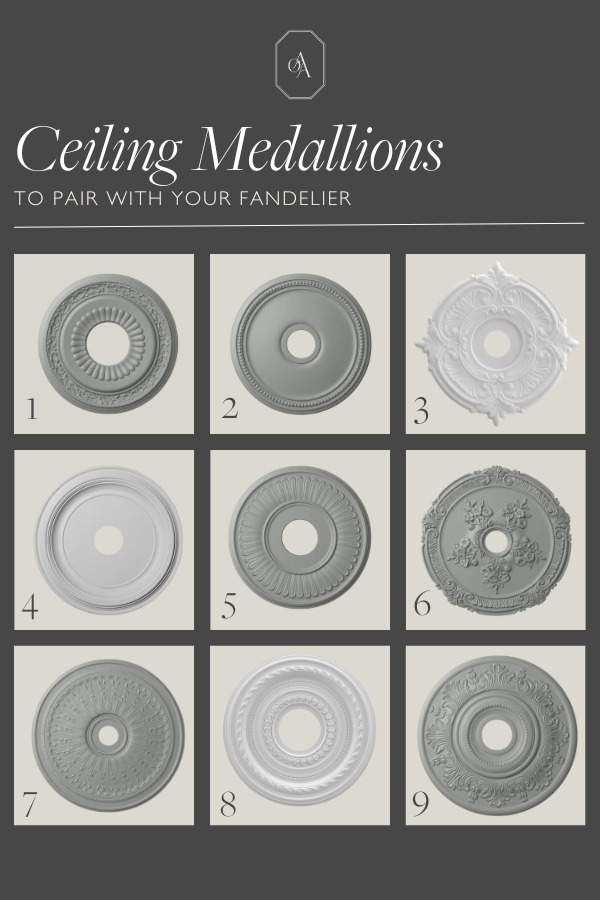 roundup of ceiling medallions for fandelier ceiling fans