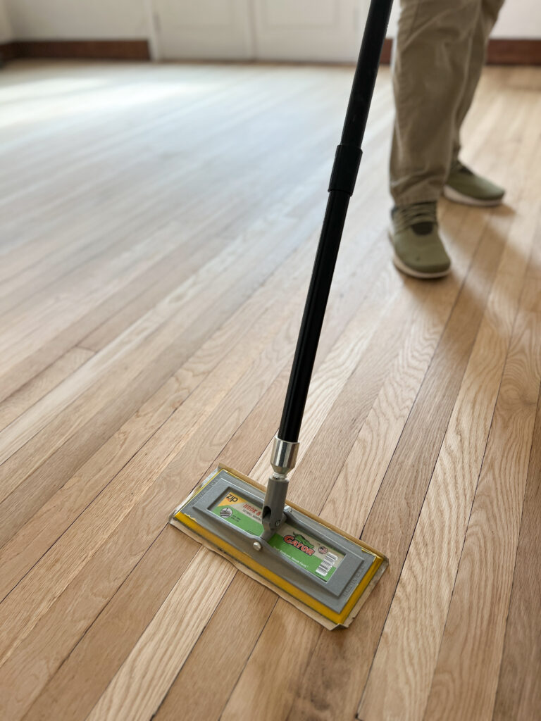 how to sand and stain hardwood floors diy