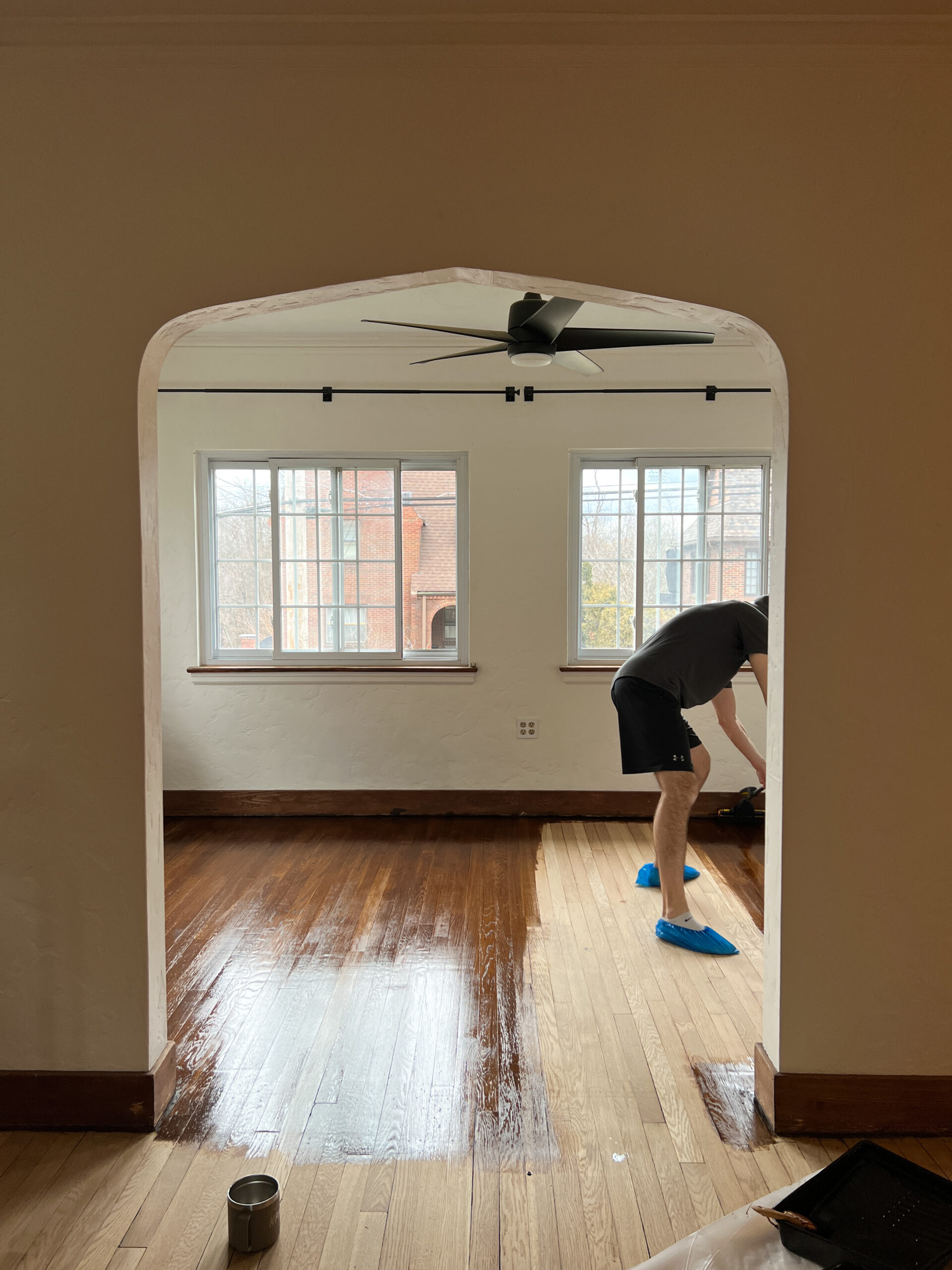 DIY Staining Hardwood Floors: Our Honest Experience | Our Aesthetic Abode