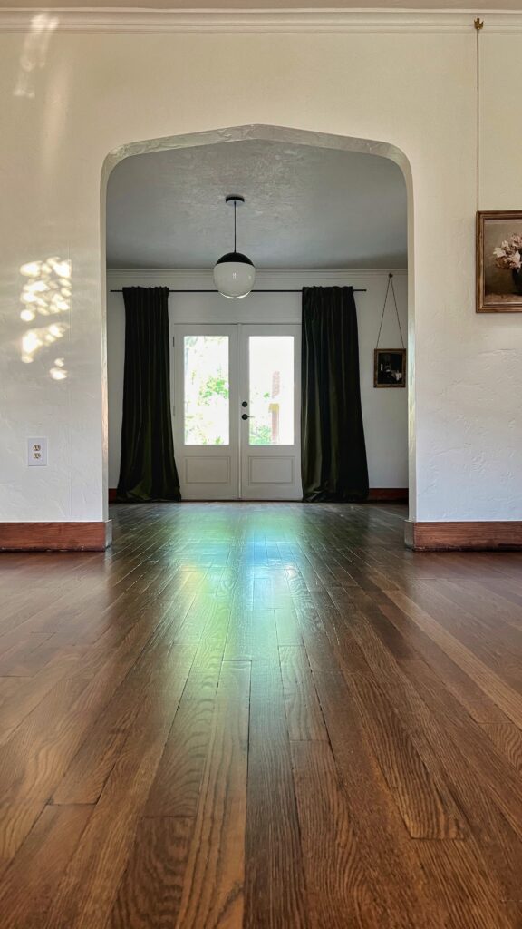 refinished hardwood floors before and after