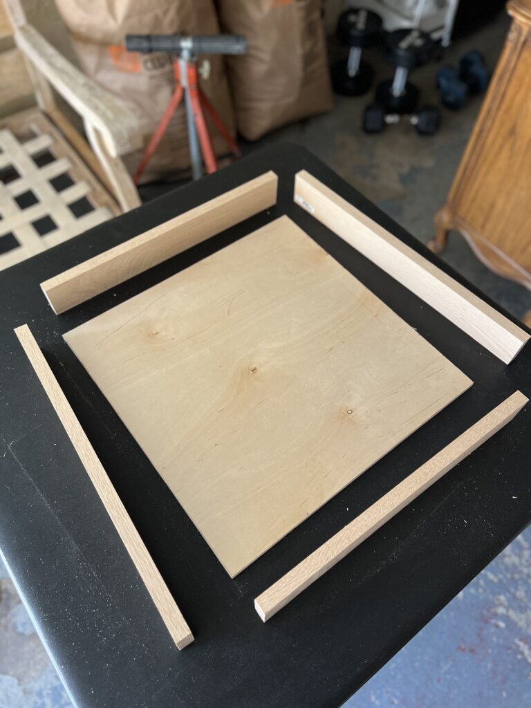 how to make a wooden table tray