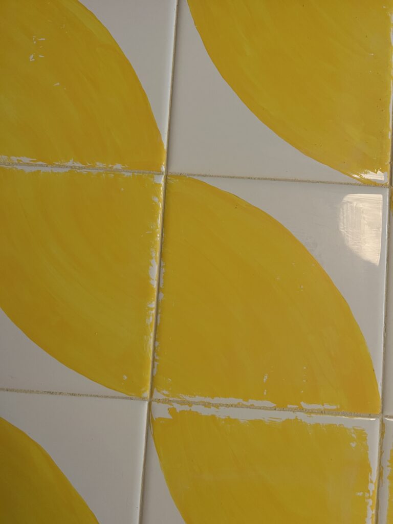 porcelain paint on ceramic tile