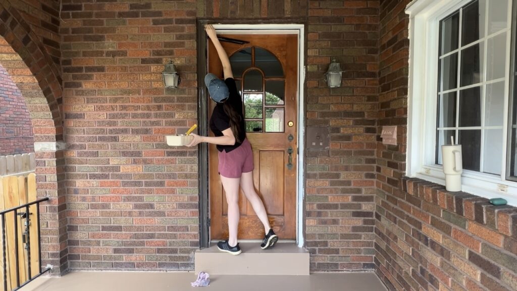 front porch makeover concrete