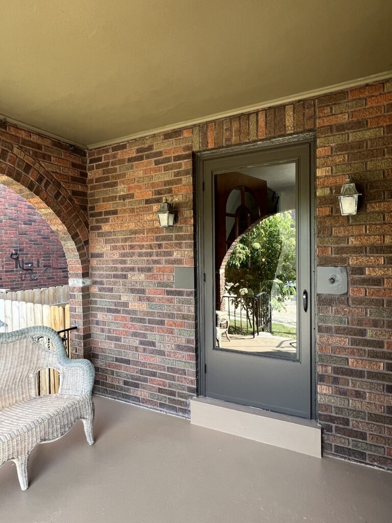 before and after painted concrete porch