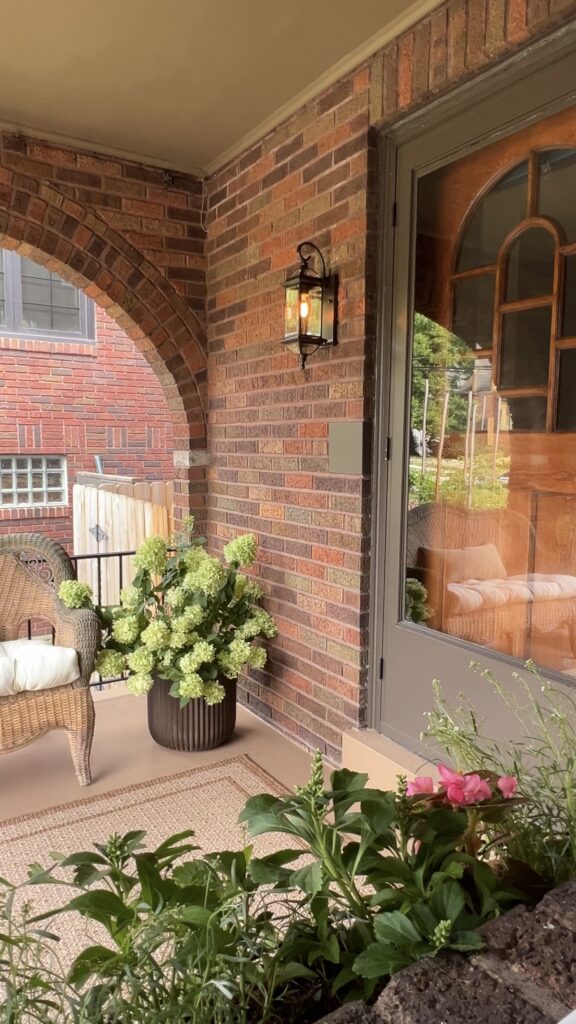 Front porch makeover on a budget