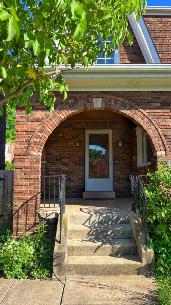 brick front porch makeover ideas