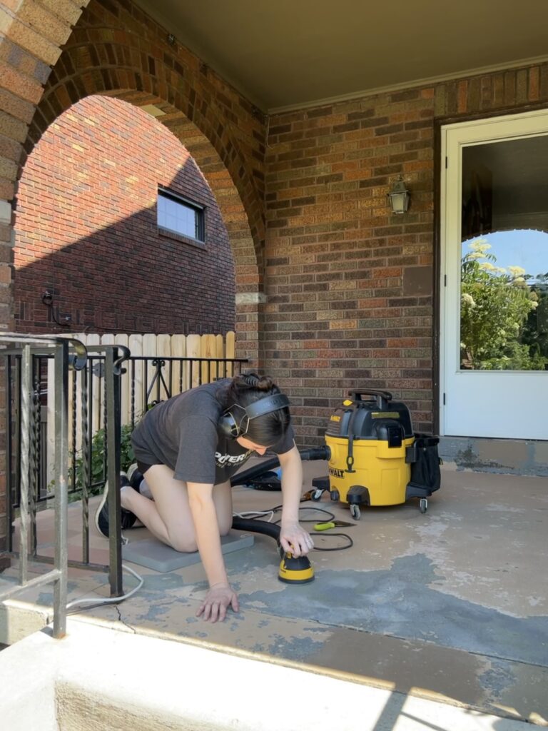 how to paint a concrete front porch