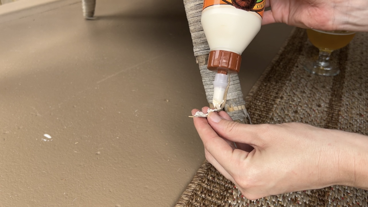 how to repair wicker patio furniture