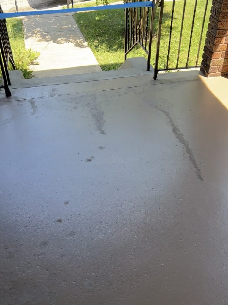 painting a concrete porch