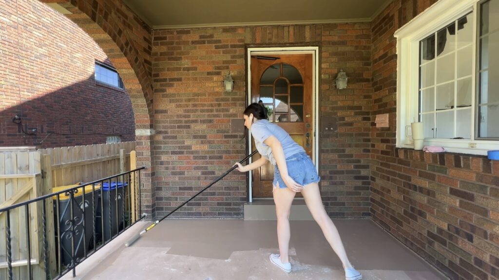 painting a concrete porch floor