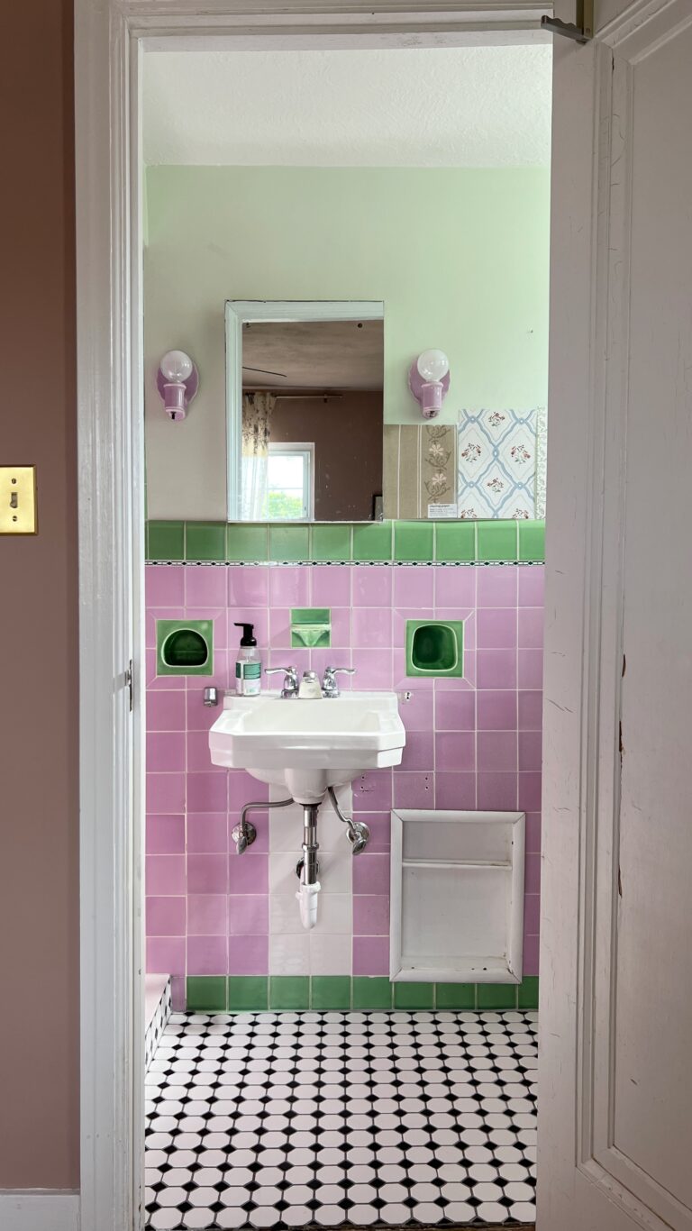 Bathroom Makeover Part 1: How to Paint Floor Tile | Our Aesthetic Abode