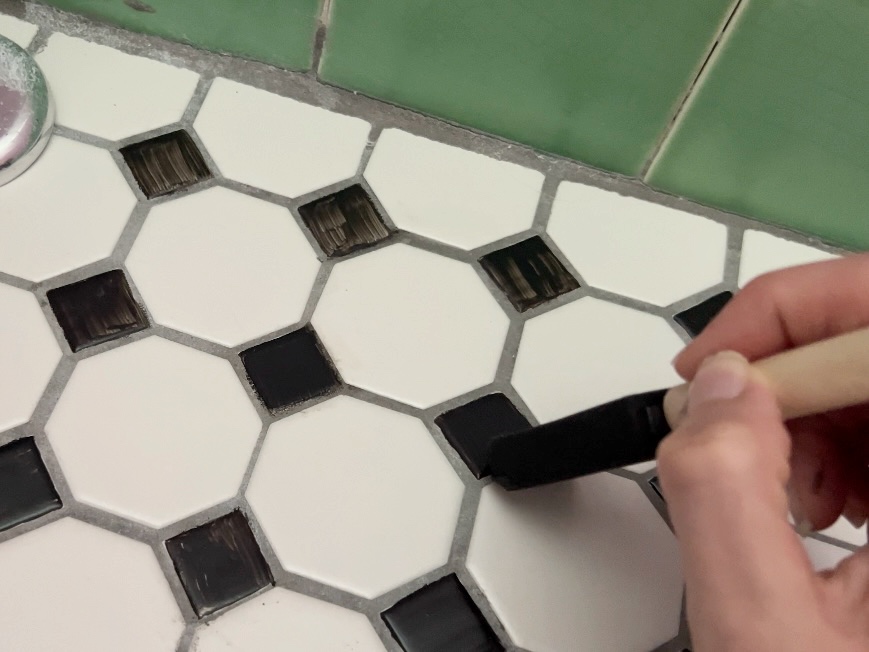 diy painting ceramic tile floor