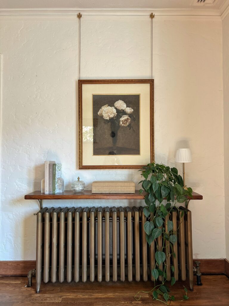 radiator shelf decor ideas