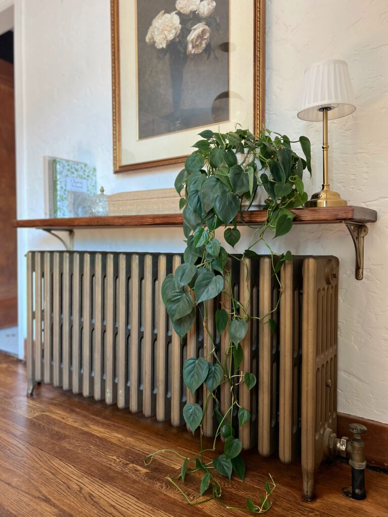 radiator shelf styling