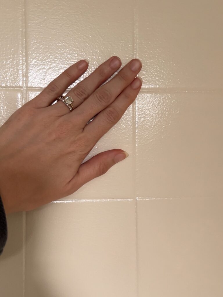 painting ceramic tile in shower