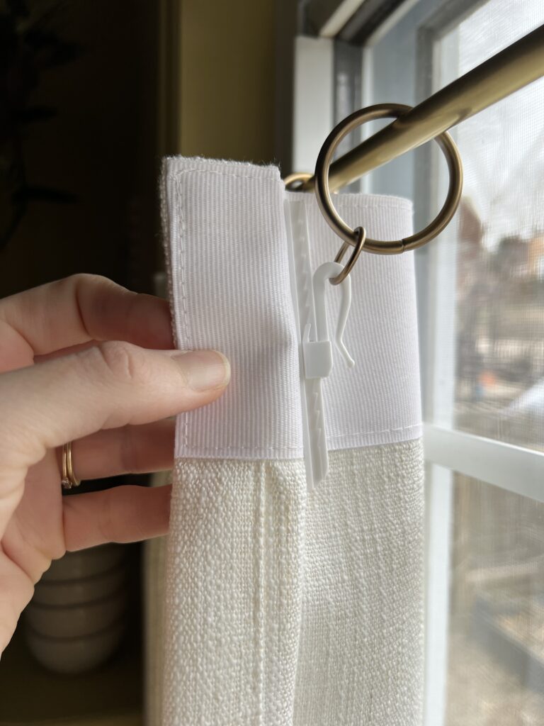 hanging pinch pleat cafe curtains