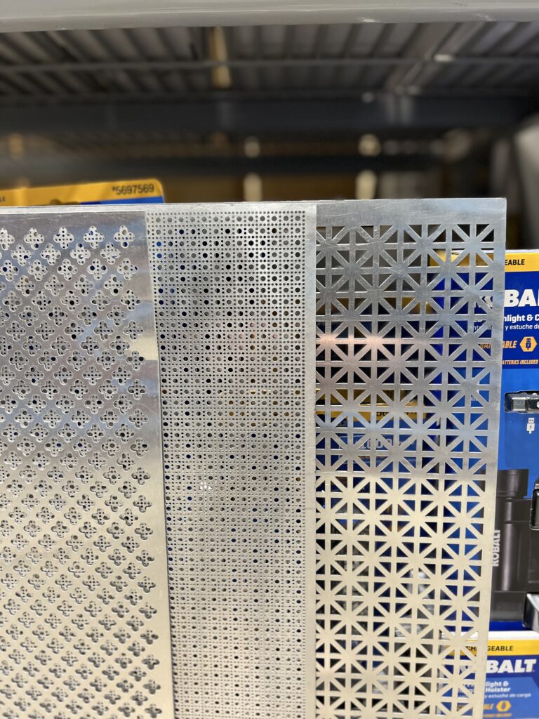 decorative metal sheeting for diy vent cover