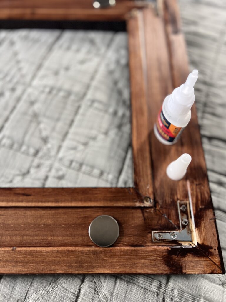 how to make a removable frame for a bathroom medicine cabinet mirror
