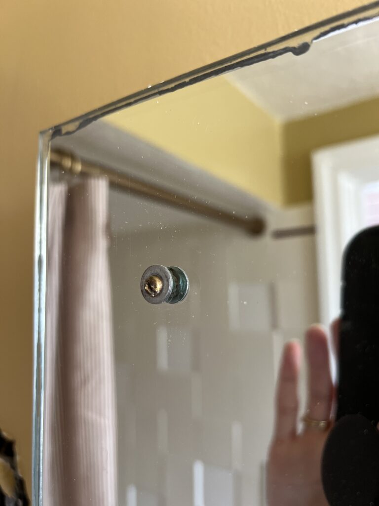 medicine cabinet makeover picture frame