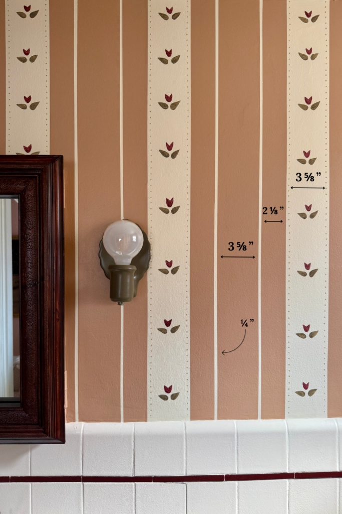 diy striped walls