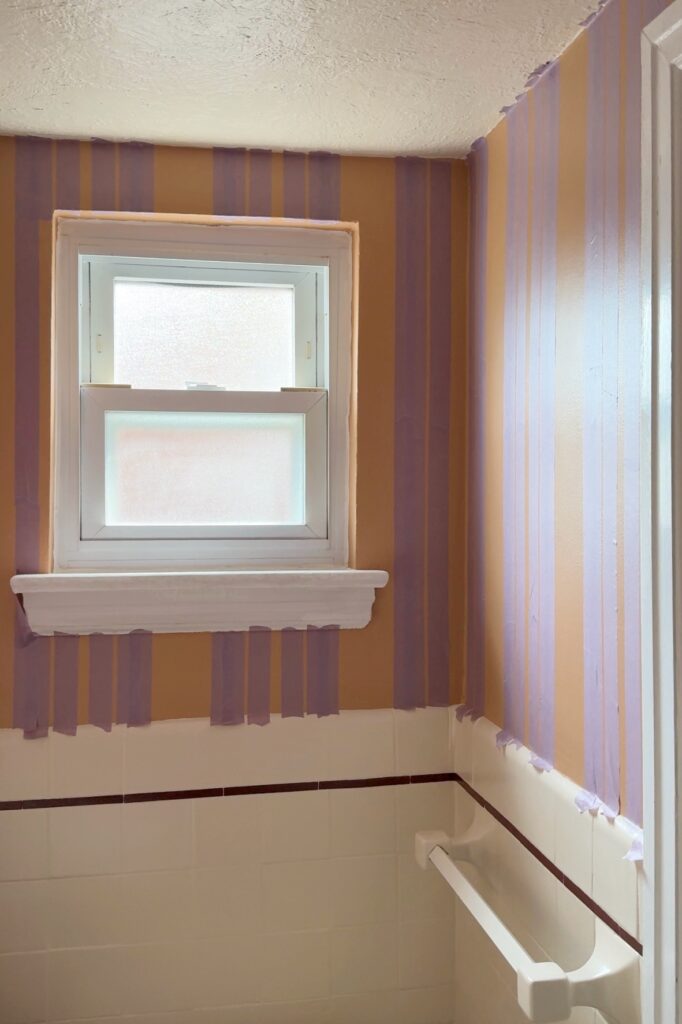 how to paint stripes on a wall