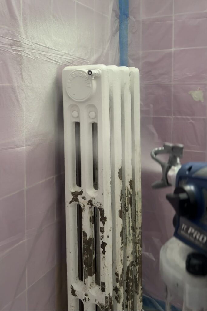 how to paint a cast iron radiator