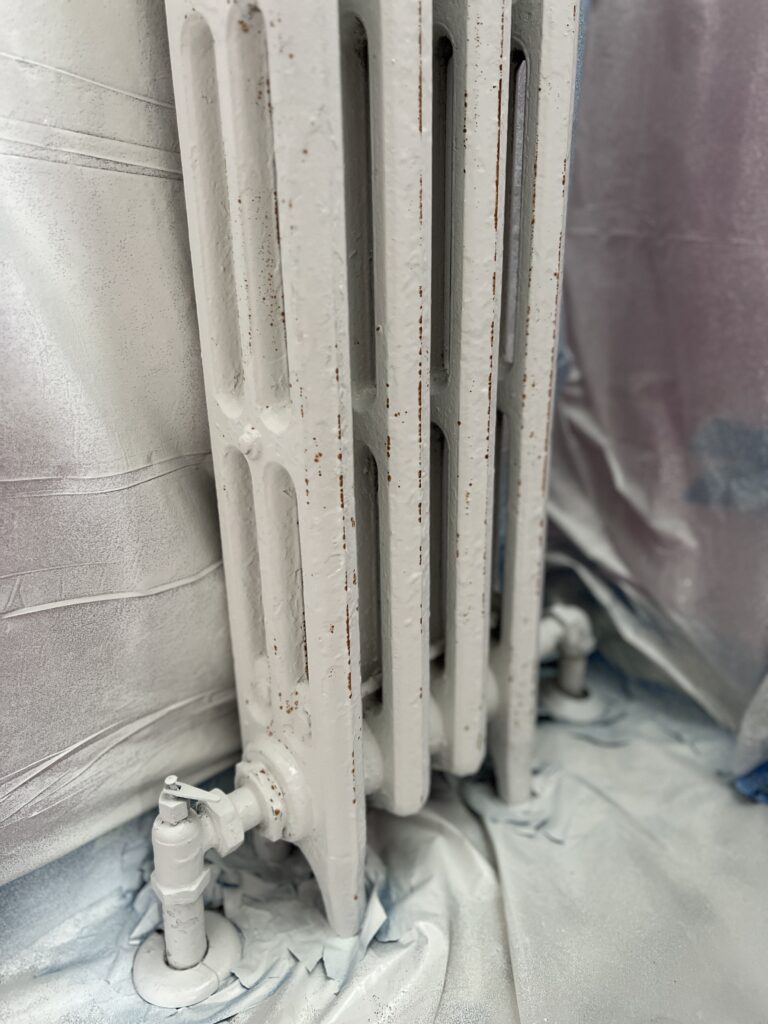 rust bleeding through paint on radiator