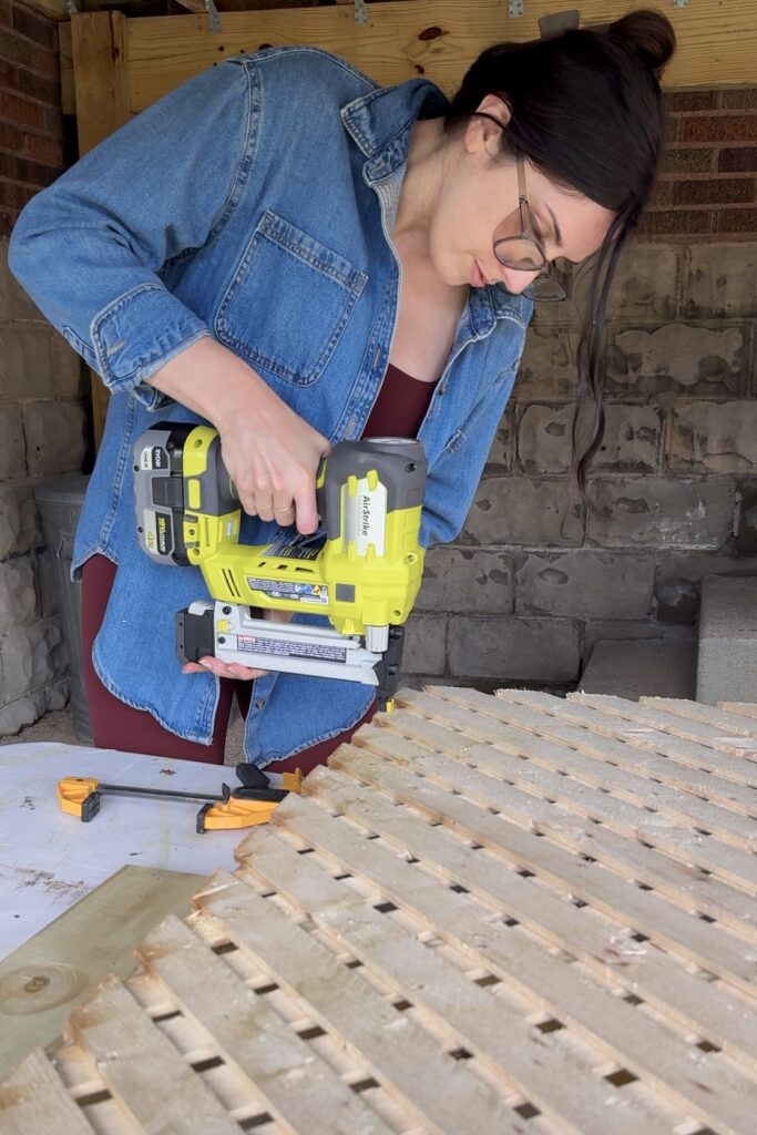 how to build a potting bench