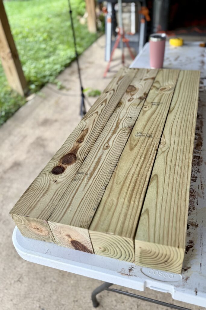 outdoor potting bench diy