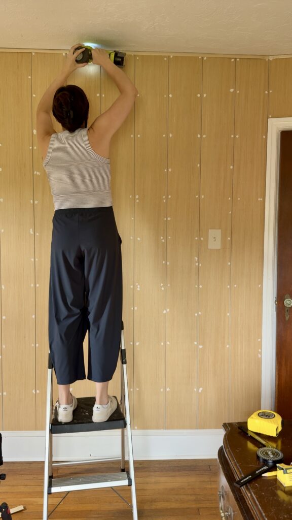 plywood shiplap walls