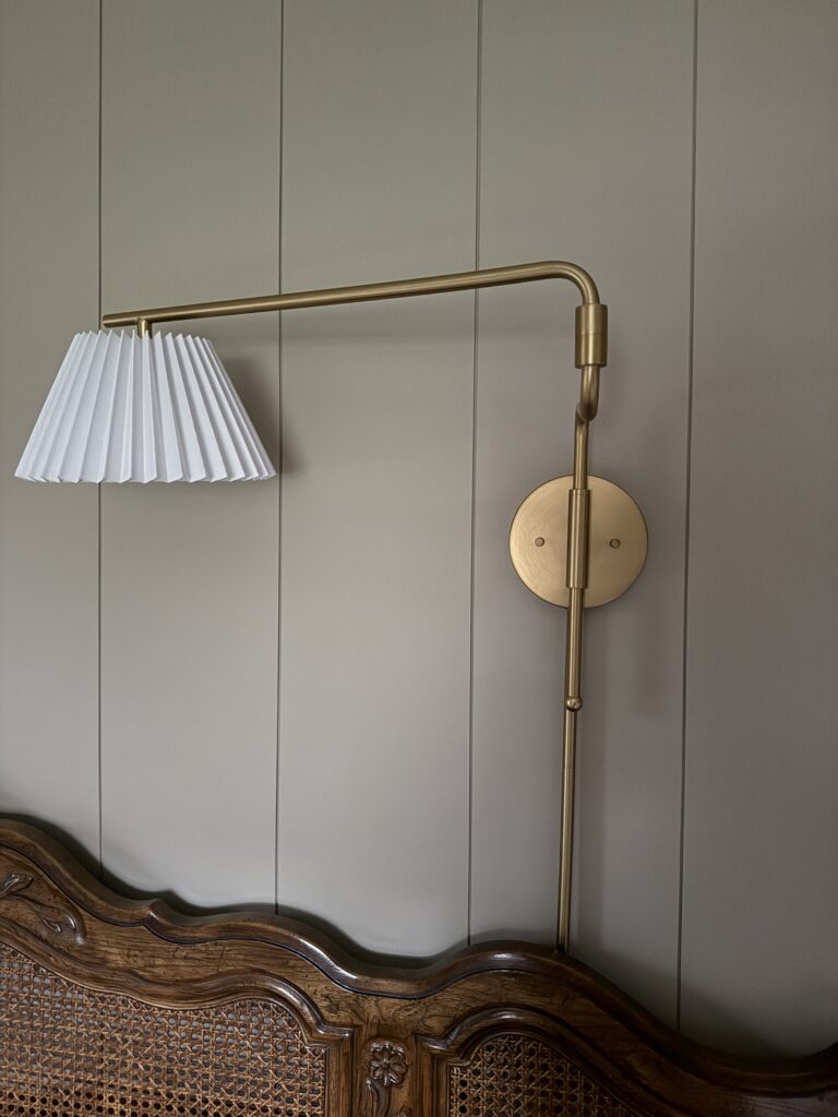 vertical shiplap bedroom