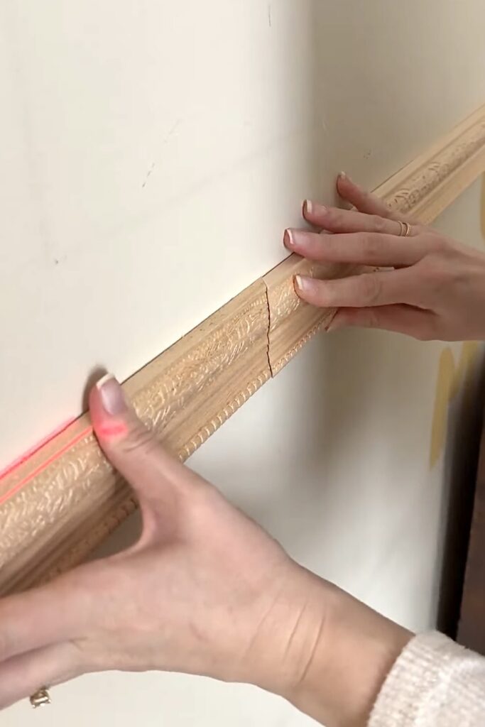 using a scarf joint on chair rail