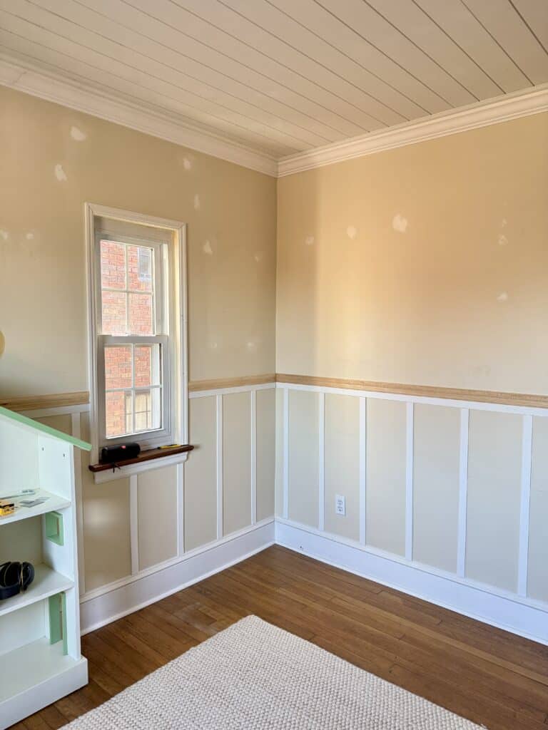 diy board and batten half wall